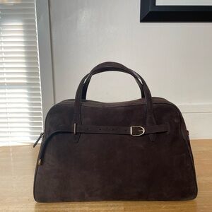 Madewell Elegant Brown Suede Satchel